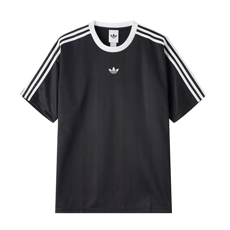 Kaos Lengan Pendek Adidas Trefoil untuk Pria, Potongan Longgar, Bernapas, Kasual Olahraga Lengan Setengah KD5830